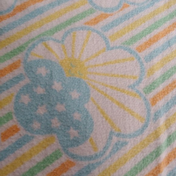 Vintage Reigel Satin Trim Baby Blanket Unicorn Magic Dragon Butterflies Castle - Picture 4 of 12